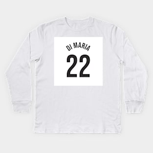 Di Maria 22 Home Kit - 22/23 Season Kids Long Sleeve T-Shirt